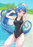 セルフ腋舐め競泳水着五月雨ちゃん