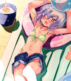 夏のビーチの比良々ヶ原よしのです！