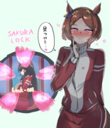 ローレルのサクラアイってロックオンマーカーみたいだね