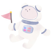 宇宙服のしろももくま