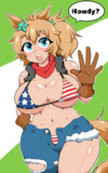 かわいいアメリカウマ娘には星条旗ビキニを着せよ。
