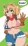 かわいいアメリカウマ娘には星条旗ビキニを着せよ。