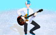 【UTAU_MMD】松田君、自慢のギターが増えたみたい