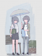 雨。