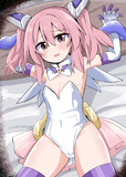 ベッドに拘束されるTS魔法少女
