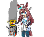 この後、信号が変わるのを永遠に待つミホノブルボン