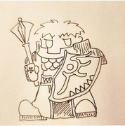 メイスを持った神官戦士