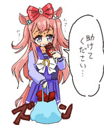 板チョコアイス配りお姉さんと化すアグネスデジタル