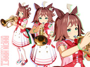 フリューゲルホルンを吹くラインクラフト