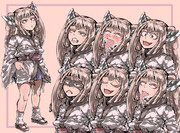 ピカピカしてる東北きりたん立ち絵