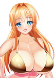GWだから金髪金ビキニを描く