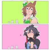 「投げキッス❤」