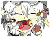 大好きな彼女達にあーんされるもち子さん