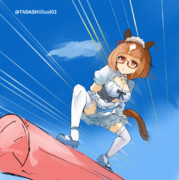 フレンチメイドトランちゃんの柱乗り