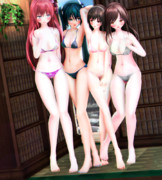 【今日のミクお姉さん】ワキを見せる リデルお姉さんと…♡