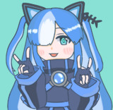 ファンアート（グリッチギツネ）