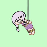 【GIF】縛られて結月ゆかり、もがく。