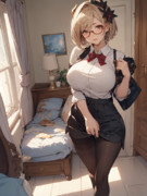 パンストを見せてくれるメガネっ子ジータちゃん