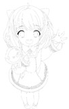 アーニャ　線画