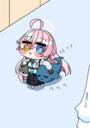 先生と水族館に行ったホシノ