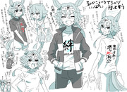 こういうTシャツをいっぱい持ってるバンブー先輩