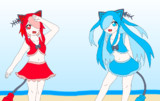 夏だ！海だ！アルちゃんビィちゃんの水着イラストだ！(2024)