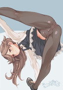 I字バランス失敗？荒潮ちゃん