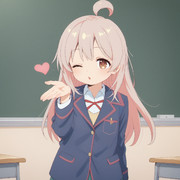 まひろちゃんの投げキッス
