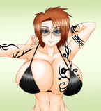 黒ビキニコハク姉貴