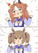 リッキーちゃんとファル子で表情練習