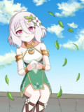 【プリコネR】おにぎりを食べるコッコロちゃん(ローブなし差分)