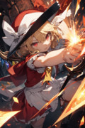 東方project 東方 フランドールスカーレット AIart AIイラスト AI AIlust