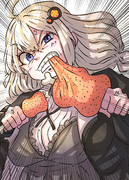 マンガ肉を喰らうあかりちゃん