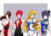 キューティーハニー&如月ハニー＆春麗&不知火舞
