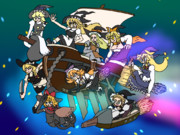 魔女の星帆船