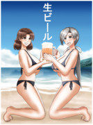 ちとちよ - 生ビールポスター