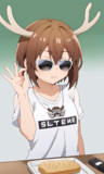 AIに描かせた塩を振る鹿乃子のこ