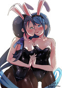 五月雨涼風百合バニー