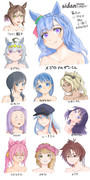 らくがき女性キャラ推し（一部）2024年ver