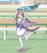 アネゴにおみやげを貰ってテンションが上がるドリームジャーニー。