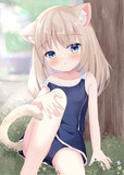 スカート付きスクール水着ねこ
