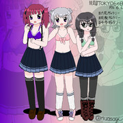 超TOKYO6の日 小春六花夏色花梨花隈千冬 ビキニ+スカートmode (2024/06/06)