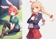 ウェンディちゃん（グラビティフォールズ風バージョン）＆パシフィカちゃん