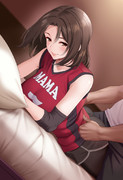 マッサージをうける人妻