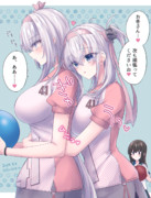 涼月の応援ハグで何故かこの後ミスを連発するお冬さん