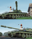 モジャクロ戦闘記　第80回に使用した戦車絵