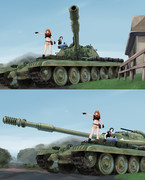 モジャクロ戦闘記　第80回に使用した戦車絵