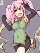 わんどろチャイナドレスの桃（再掲）