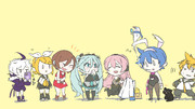 鶏天家のVOCALOID達　笑