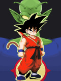 マウスとペイントで少年悟空とピッコロ大魔王